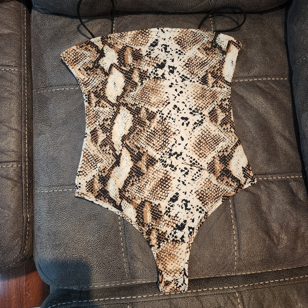 Snake Print Bodysuit